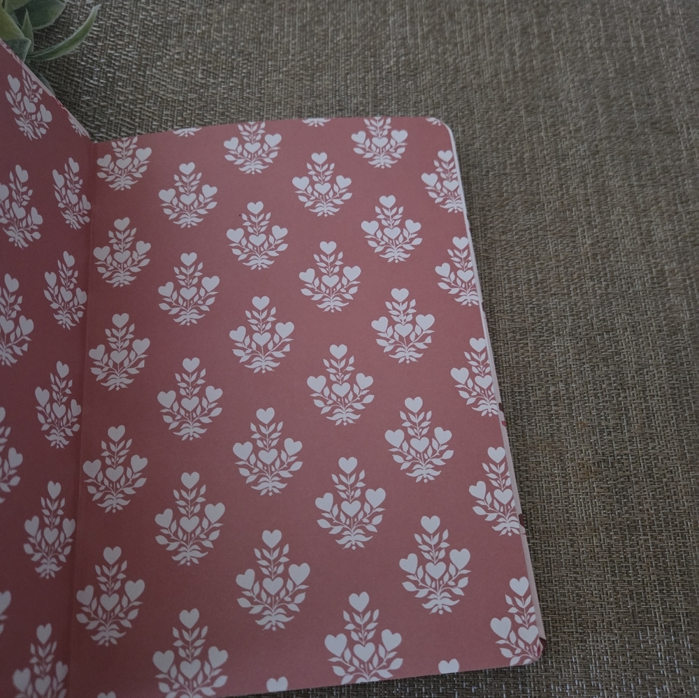 Pink Heart Design Notebook - Picture 2 of 3